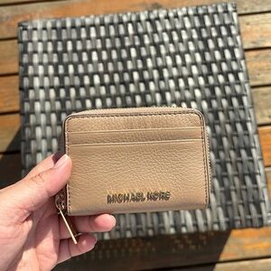Michael Kors small tan wallet